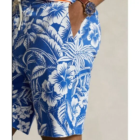 Ralph Lauren Mens Hawaiian Spa Shorts Casual Chino  Size S Summer Beach Vacation - Picture 2 of 3